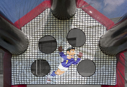 Speed ​​shooter o compra el juego de velocimetro  fútbol inflable "Fat Bertha". Ordene el juego de disparos de velocimetro fútbol inflable ahora en línea en JB Hinchables España