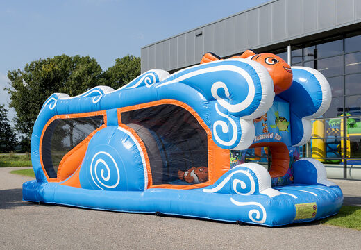 Comprar pista americana inflable mini run seaworld 8m para niños. Ordene  pistas americanas inflables ahora en línea en JB Hinchables España