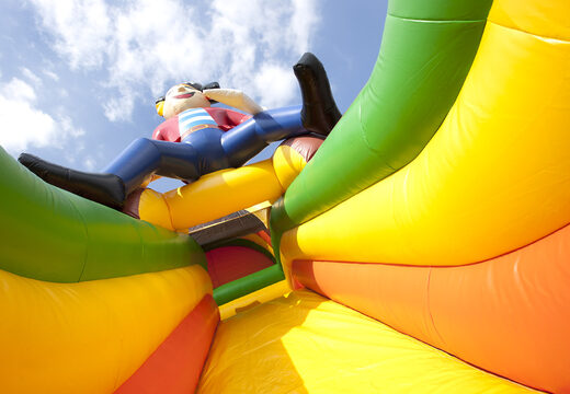 Impresionante tobogán inflable de temática pirata con piscina infantil. Compre toboganes inflables ahora en línea en JB Hinchables España