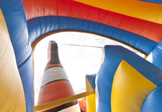 Tobogán inflable multifuncional con temática de pez payaso con piscina de chapoteo, impresionante objeto 3D, colores frescos y obstáculos 3D para niños. Compre toboganes inflables ahora en línea en JB Hinchables España