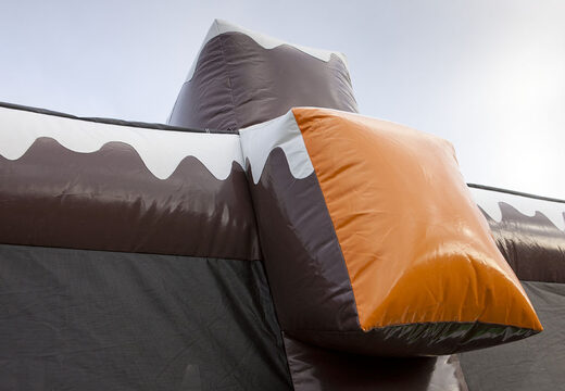 Ordene pista de rodillos inflable doble en tema de invierno para jóvenes y mayores. Compra ahora online atracciones hinchables de invierno en JB Hinchables España