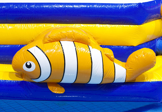 Compre una carrera de obstáculos inflable doble Zig Zag Zee única para jóvenes y mayores. Ordene juegos de piscina inflables ahora en línea en JB Hinchables España