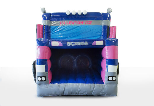 Compre la pista americana inflable IR Lewton en tema de camión para interiores y exteriores. Ordene pistas de americanas inflables en línea ahora en JB Promotions España