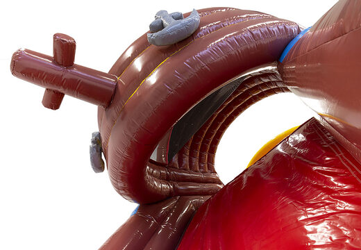 Compre una pista americana en un bote pirata de 9 m con objetos en 3D para niños. Ordene pistas americanas inflables ahora en línea en JB Hinchables España