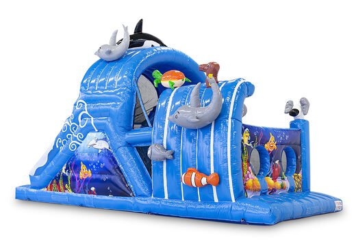 Encargue la pista americana inflable mini seaworld 9m para niños. Compre pistas americanas inflables en línea ahora en JB Hinchables España