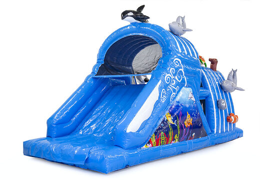 Compre la pista americana inflable pequeña seaworld 9m para niños. Ordene pistas americanas inflables ahora en línea en JB Hinchables España