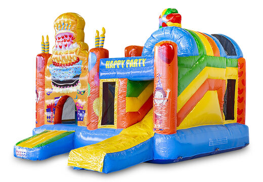 Comprar castillo hinchable multijugador de interior en fiesta temática con tobogán para niños. Ordene castillos hinchables en línea en  JB Hinchables España