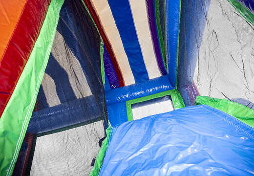 Compre un pequeño castillo hinchable con tema de unicornio con tobogán para niños. Ordene castillos hinchables en línea en JB Hinchables España