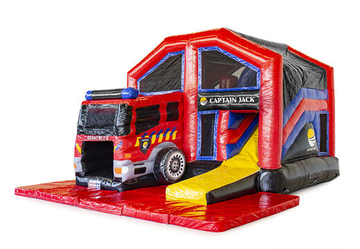 Ordene inflables de interior personalizados Captian Jack Multiplay Fire Brigade en línea en JB Hinchables España; especialista en artículos publicitarios inflables como castillo hinchable personalizadas