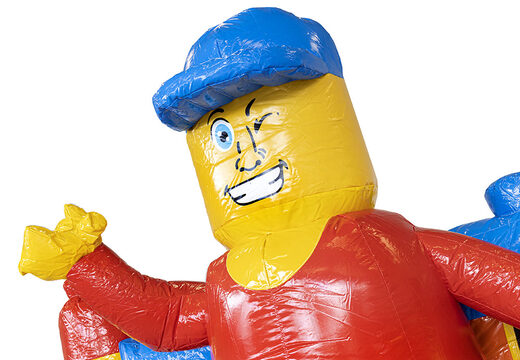 Pequeño castillo hinchable con temática de superblocks con tobogán a la venta en JB Inflatables. Compre castillos hinchables para niños en JB Hinchables España