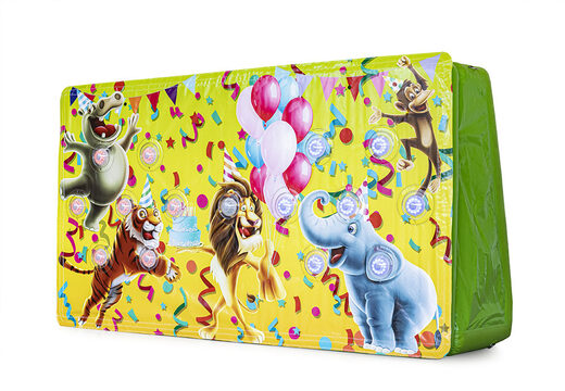 Compre IPS Splash Wall hermético en tema de fiesta con un rociador de agua en la parte superior para grandes y pequeños. Ordene ahora los IPS Splash Walls inflables en línea en JB Hinchables España