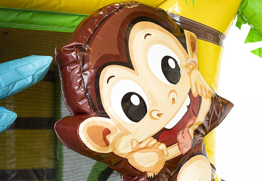 Ordene el pequeño castillo multijugador de la jungla con tobogán para niños. Compre castillos hinchables en línea en JB Hinchables España