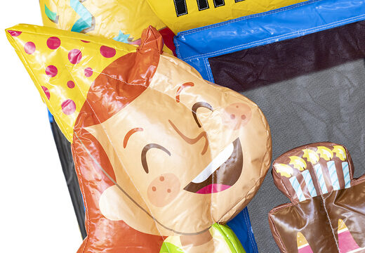 Compra pequeño castillo hinchable multijugador inflable con tema de fiesta y tobogán para niños. Ordene castillos hinchables en línea en JB Hinchables España