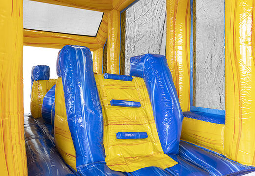 Comprar pista americana hinchable modular de 19 metros con tema de mármol para niños. Ordene pistas americanas inflables ahora en línea en JB Hinchables España