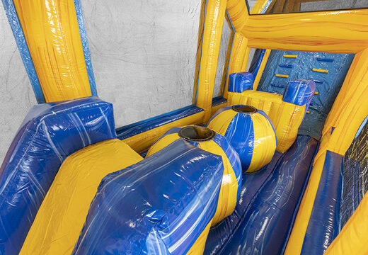 Ordene una pista americana de mármol modular de 19 metros con objetos 3D a juego y pistas dobles en diferentes temas para niños. Compre pistas americanas inflables en línea ahora en JB Hinchables España