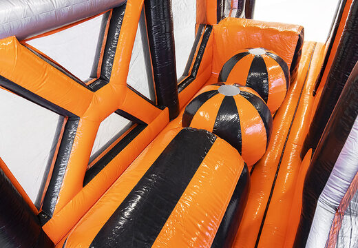 Pedido una carrera de obstáculos Ball Hopper inflable modular gigante de 40 piezas para niños. Compre carreras de obstáculos inflables en línea ahora en JB Hinchables España