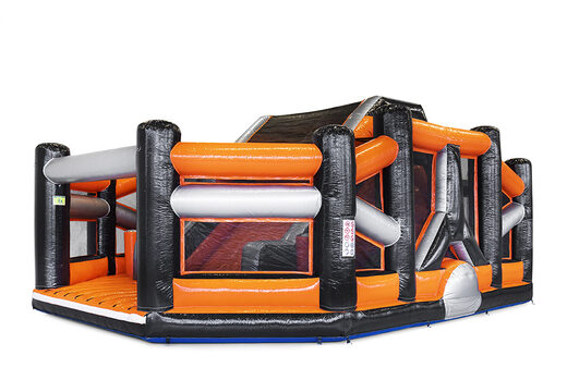 Compre una pista de asalto inflable Mega modular de 40 piezas Dodge o Slide para niños. Ordene carreras de obstáculos inflables en línea ahora en JB Hinchables España