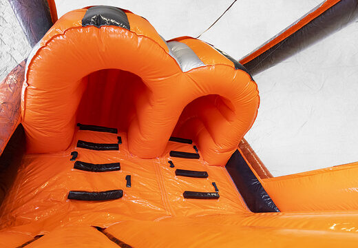 Comprar carrera de obstáculos hinchable giga modular Tunnelslide de 40 piezas para niños. Ordene carreras de obstáculos inflables en línea ahora en JB Hinchables España