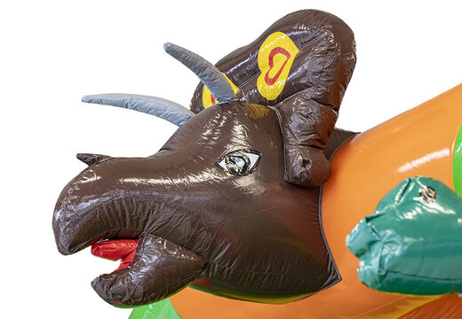 Compre World of dinos A Frame Super castillo hinchable personalizado con objetos 3D únicos e ilustraciones de dinosaurios en JB Hinchables España. Ordene ahora un diseño gratuito para castillos hinchables con su propia identidad corporativa