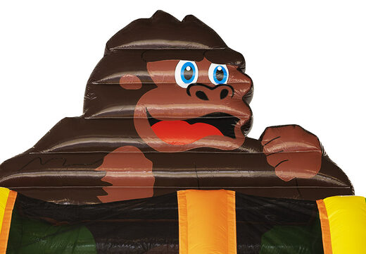 Compra un espectacular tobogán inflable con temática de gorila con objetos 3D para niños. Ordene toboganes inflables ahora en línea en JB Hinchables España