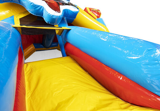 Castillo hinchable con tobogán inflable con temática de superhéroes para niños a la venta. Ordene ahora castillos hinchables con tobogán en JB Hinchables España