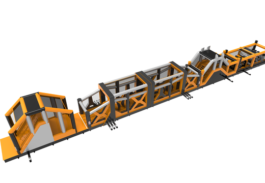 Mega pista americana de no menos de 48,5 metros de largo para niños. Compre pistas americanas inflables en línea ahora en JB Hinchables España