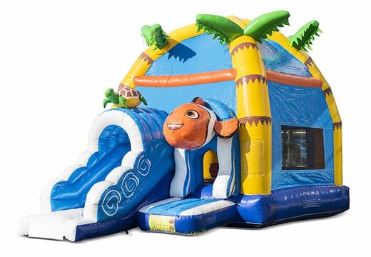 Comprar castillo hinchable de interior multiplay maxifun super hinchable con tobogán en tema pez payaso nemo seaworld para niños. Ordene castillo hinchables en línea en JB Hinchables España