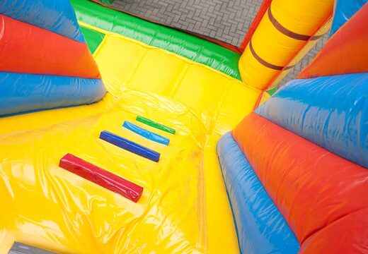 Castillo hinchable con tema de barco pirata con tobogán y objetos 3D para niños. Compre castillos hinchables en línea en JB Hinchables España