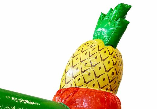 Compre el castillo hinchable Hawaii con slidebox cubierto con tobogán para niños. Ordene castillos hinchables en línea en JB Hinchables España