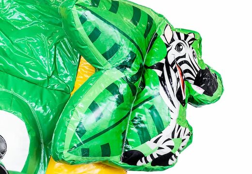 Ordene el castillo hinchable grande de interior Jungleworld multijugador con tobogán en el tema de Lego para niños. Compre castillos hinchables en línea en JB Hinchables España