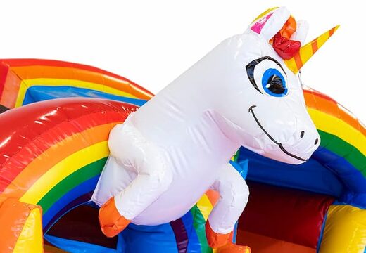 Compre el castillo hinchable multifuncional Unicornio en JB Hinchables España. Ordene el castillo hinchable en línea en JB Hinchables España