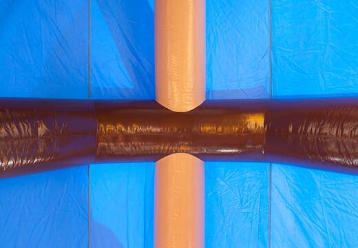 Compra un combo de tiro y castillo hinchable pirata cubierto, con juego de cañón y tobogán para niños. Ordene castillos hinchables en JB  Hinchables España