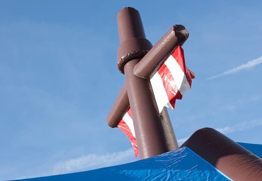 Compre castillo hinchable pirata combinada de disparos con un juego de disparos y un tobogán para niños. Ordene castillos hinchables en JB  Hinchables España