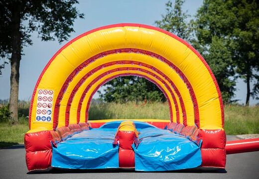 Espectacular tobogán hinchable de doble tobogán de 20m de largo con pista extra ancha para niños. Compre toboganes hinchables ahora en línea en JB Hinchables España