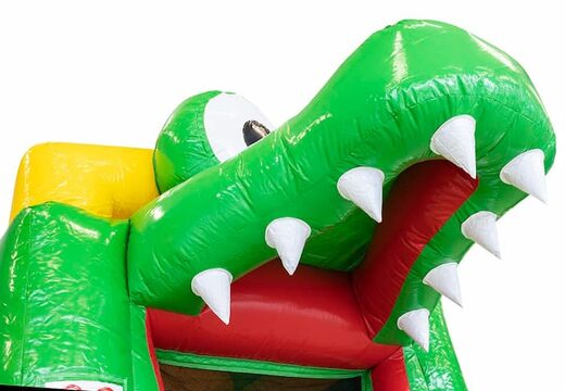 Ordene un castillo inflable para varios juegos con un tema de cocodrilo con o sin baño para niños en JB Hinchables España. Compre castillos inflables en línea en JB Hinchables España