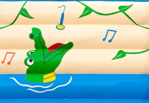 Compre castillos hinchables de cocodrilo estándar con un objeto 3D en la parte superior para niños. Ordene castillos hinchables en línea en JB Hinchables España