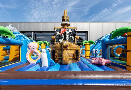 Inflatable mega springkussen in sea life thema met 3D objecten kopen voor kinderen