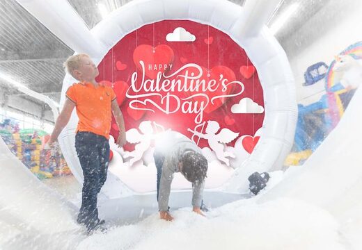 globo de nieve hermético con fondo de san valentín para tomar fotos comprar
