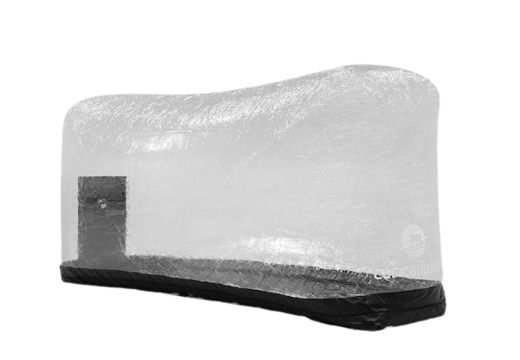 Solicite una cápsula de motocicleta inflable para guardar su motocicleta