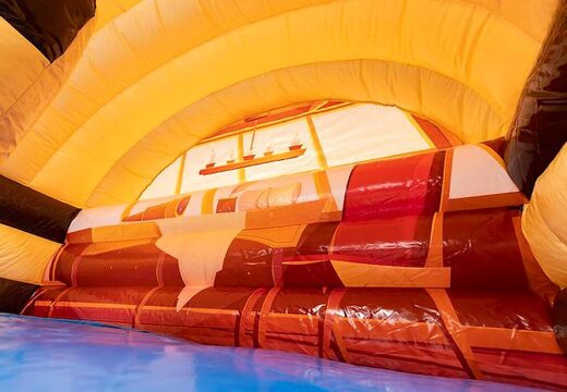 Springkussen waterglijbaan met piraten thema bestellen voor kinderen