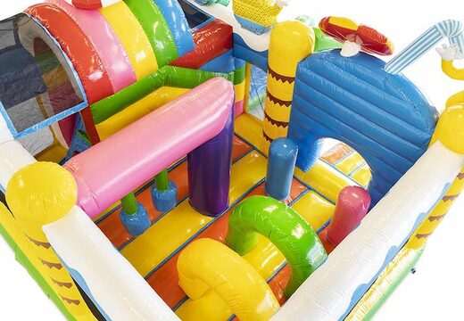 Cojín de aire inflable con tobogán para fiesta de verano a la venta para niños