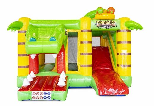 Comprar una hamaca hinchable compacta con tobogán con temática de Dino para niños