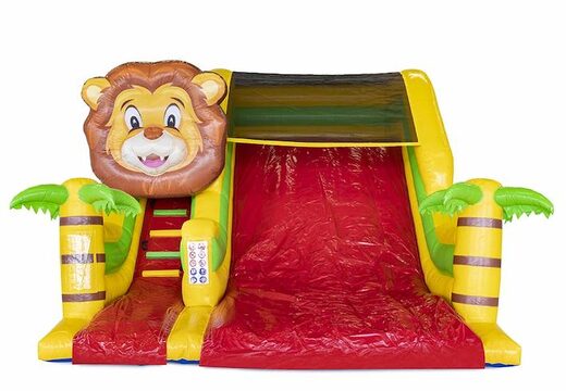 Compre el cojín de aire inflable del tobogán del tema de la selva para los niños