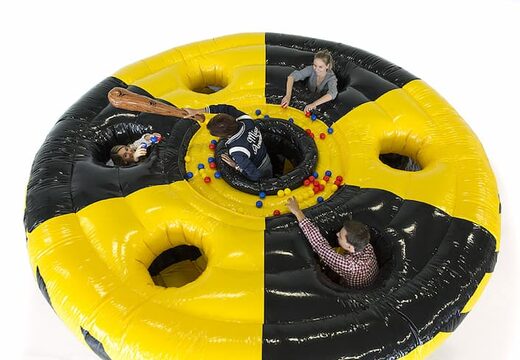 Opblaasbaar spel attractie te koop voor vrijgezellenfeest dorpsfeest whack a mole mol slaan voor kinderen bij JB Inflatables