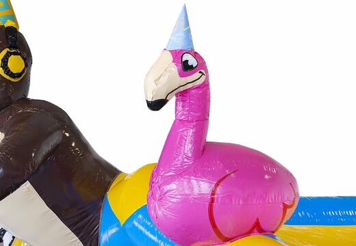 Solicite un cojín de aire inflable estándar con tema de fiesta de animales para niños