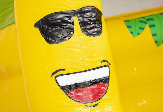 Cojín de aire inflable estándar con plátanos y monos a la venta para niños