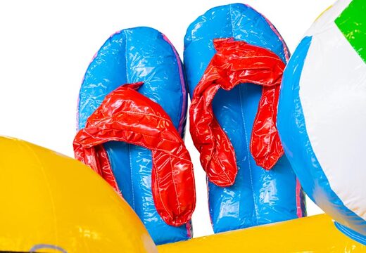 pedir colchón de aire inflable en el tema del mundo de los patos con tobogán para niños