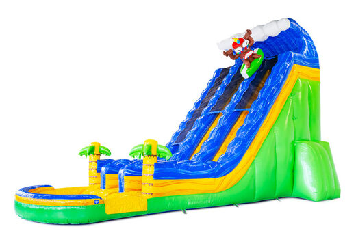 Comprar tobogán acuático hinchable Waterslide D22 Hawaii con temática tropical