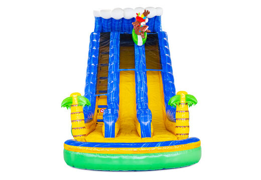 Tobogán acuático hinchable Waterslide D22 Hawaii con tema tropical a la venta