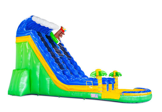 Ordene el tobogán acuático inflable Waterslide D22 Hawaii con un tema tropical
